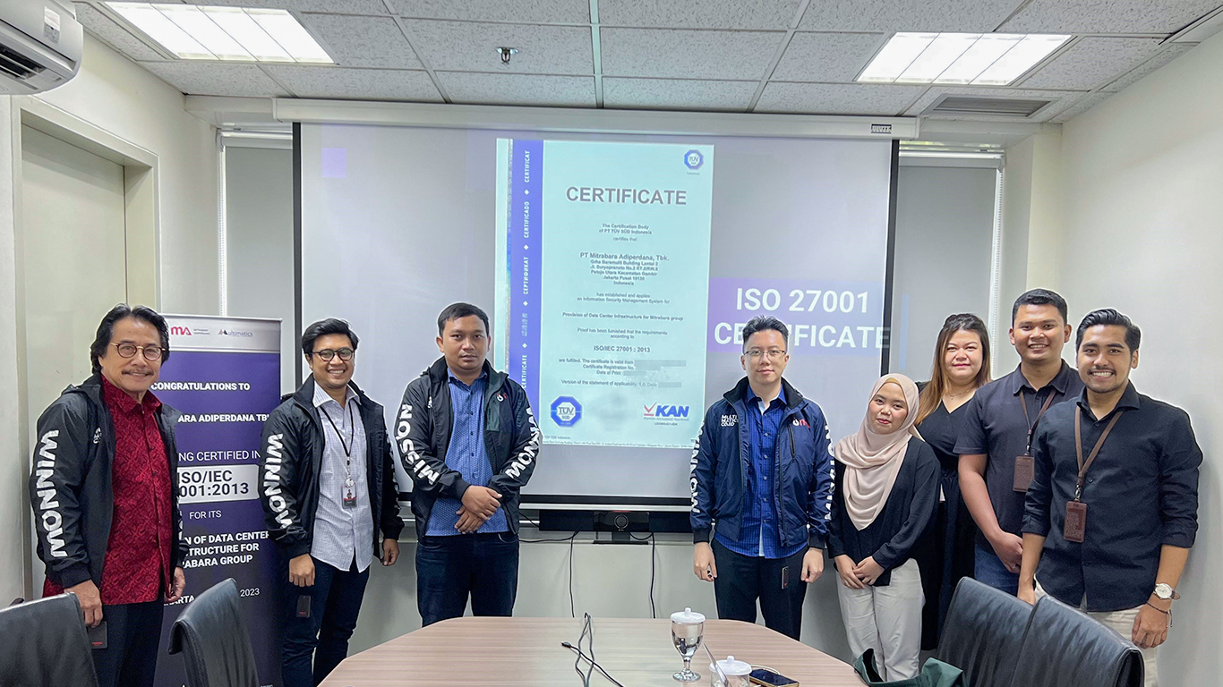 PT Mitrabara Adiperdana Tbk. Demonstrates Commitment to Information Security with ISO/IEC 27001 Certification